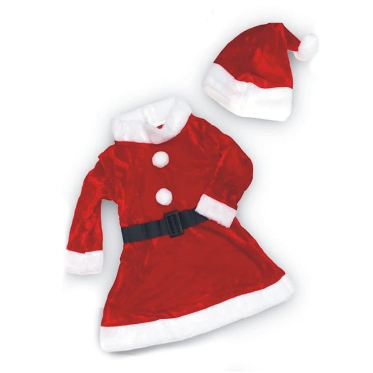 vestido de chenilla de Papá Noel