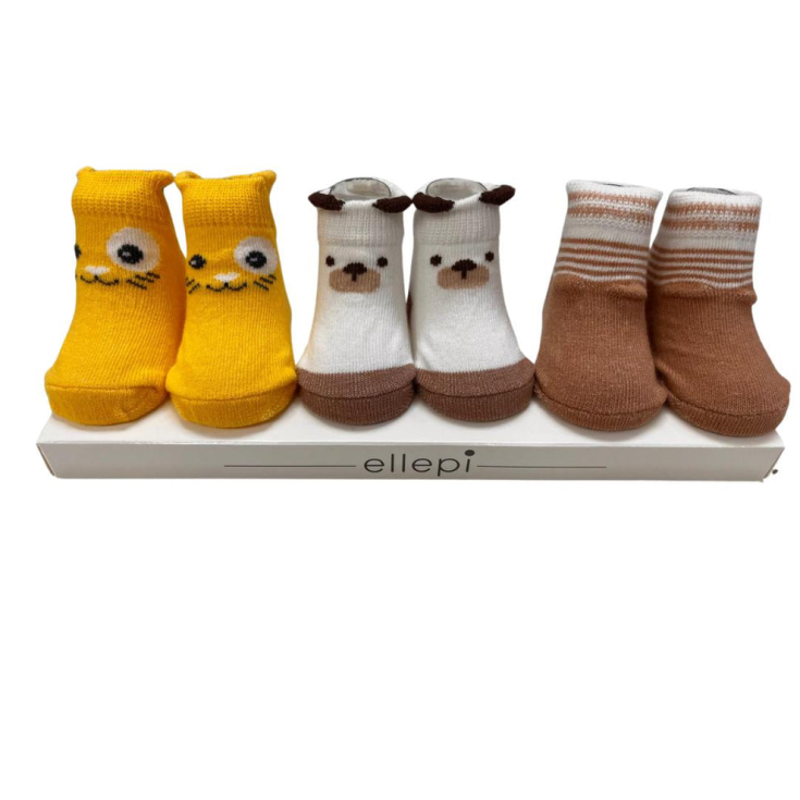 Pack 3ud calcetines algodon ellepi dis