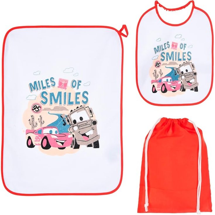 Conjunto infantil 3 uds babero + mantel