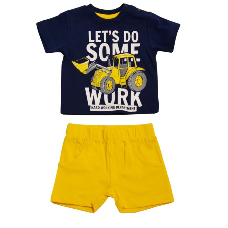 Completo 2uds ellepi amarillo azul 6 m