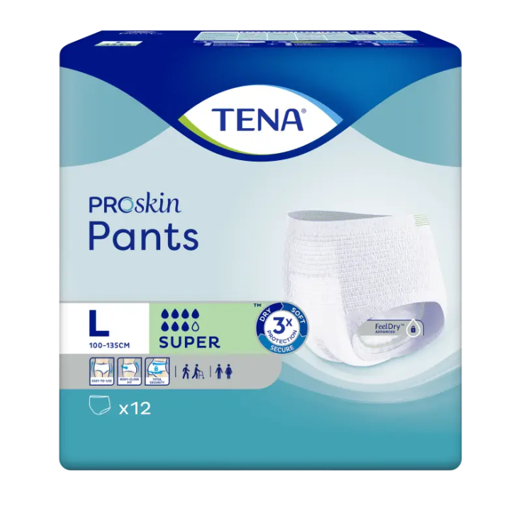 PANTALONES TENA SUPER L 12PZ