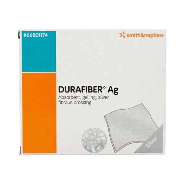 DURAFIBRA AG MEDIC 5X5CM 10PZS