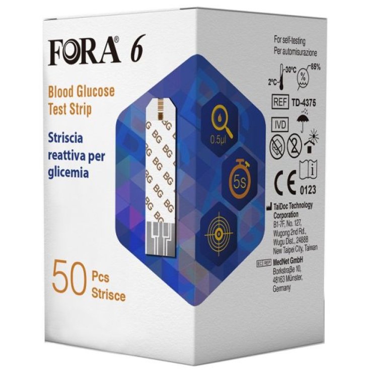FORA6 GLUCOSA TIRAS 50UNDS