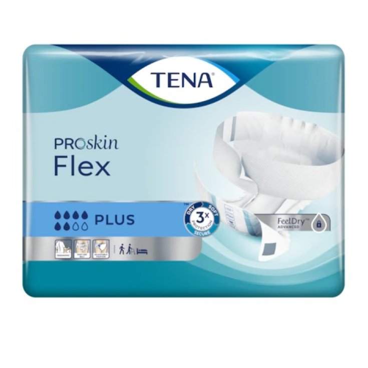 TENA FLEX PLUS M 30UNDS