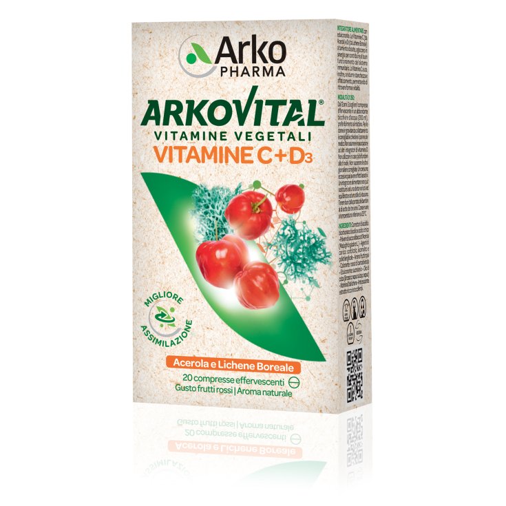 Arkovital Vitamina C & D3 Arkopharma 20 Comprimidos