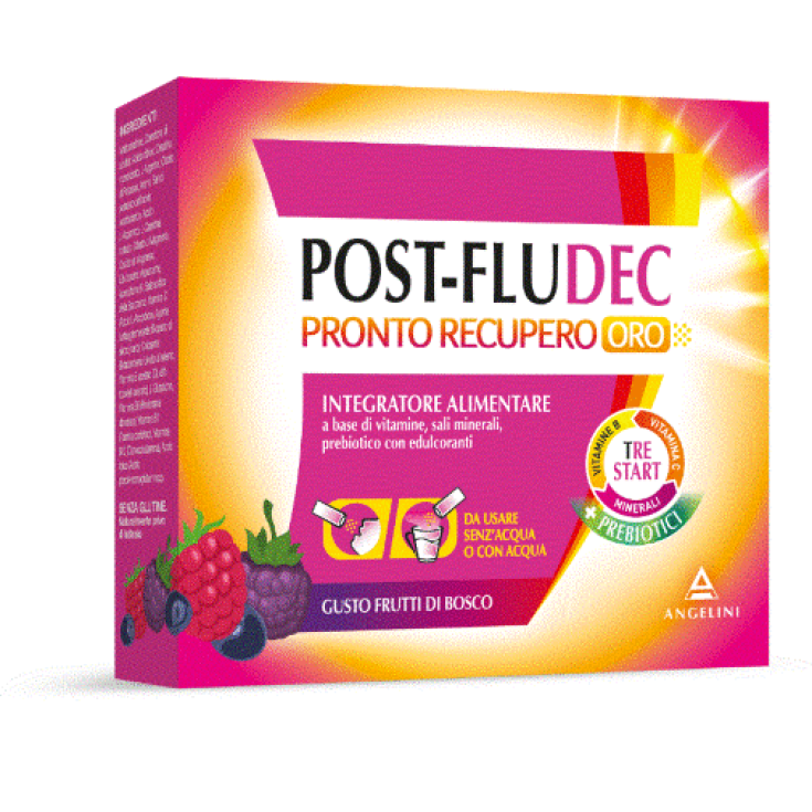 Post-Fludec Ready Recovery Bayas Doradas Angelini 12 Sobres