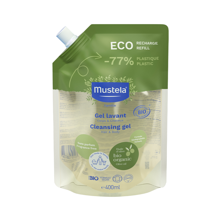 Mustela Gel Limpiador Certificado Orgánico Eco-Recarga 400ml