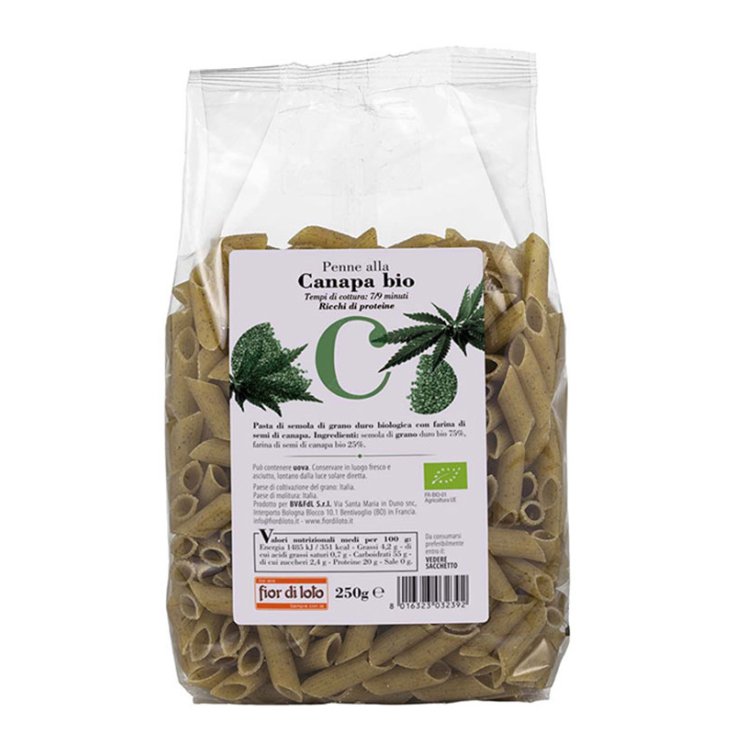 FLOR DE LOTO PENNE CÁÑAMO 250G