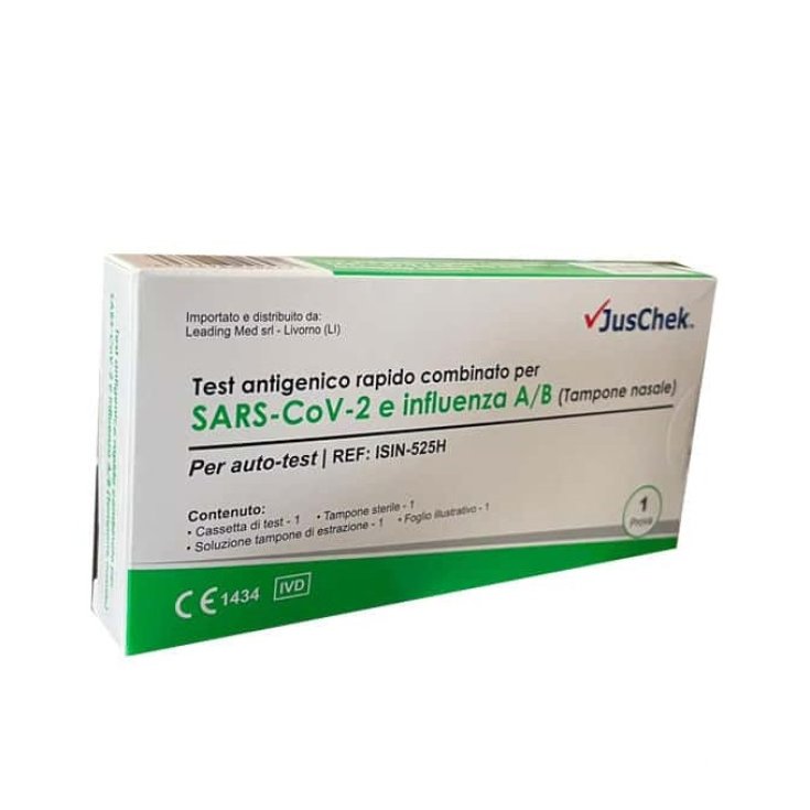 Prueba rápida combinada de SARS-COV-2 e influenza A/B JusChek