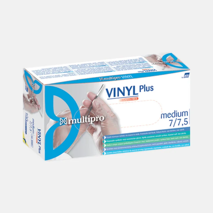 GUANTES MULTIPRO VINILO PLUS M