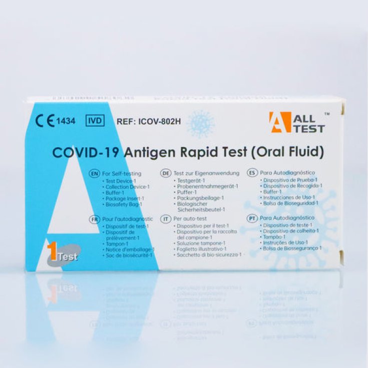 Prueba rápida de antígeno Covid-19 (fluido oral) Prueba AllTest 1