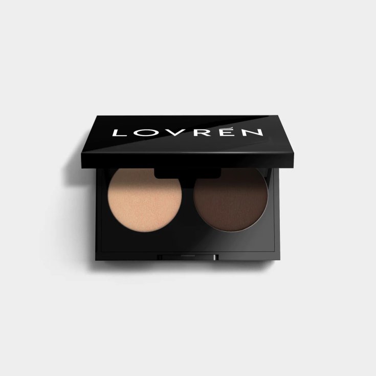 DÚO DE SOMBRAS DE OJOS LOVREN MARRÓN