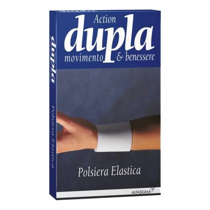 Muñequera Elástica Dupla Action Blanca M Alfasigma 1 Pieza