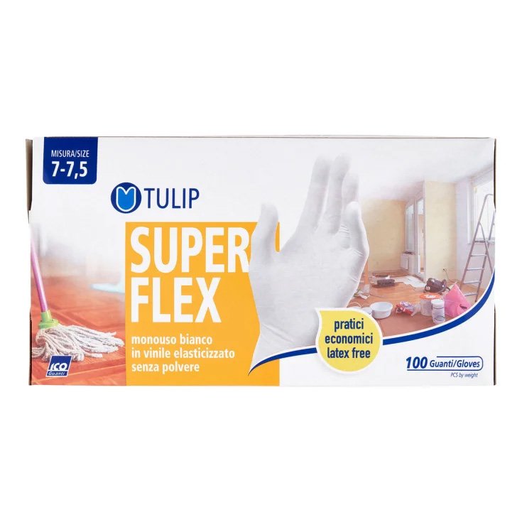 TULIP 100 GUANTES FLEX BLANCO M