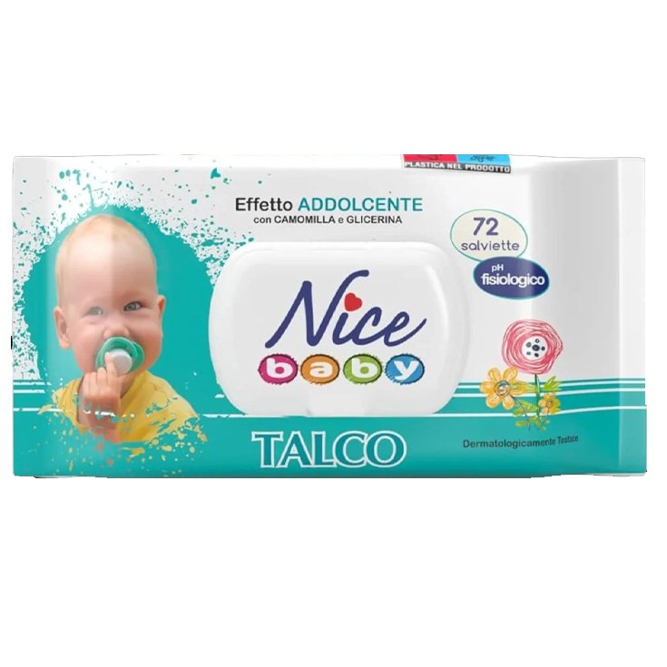 NICE TOALLA BEBE TALCO X 72 POP