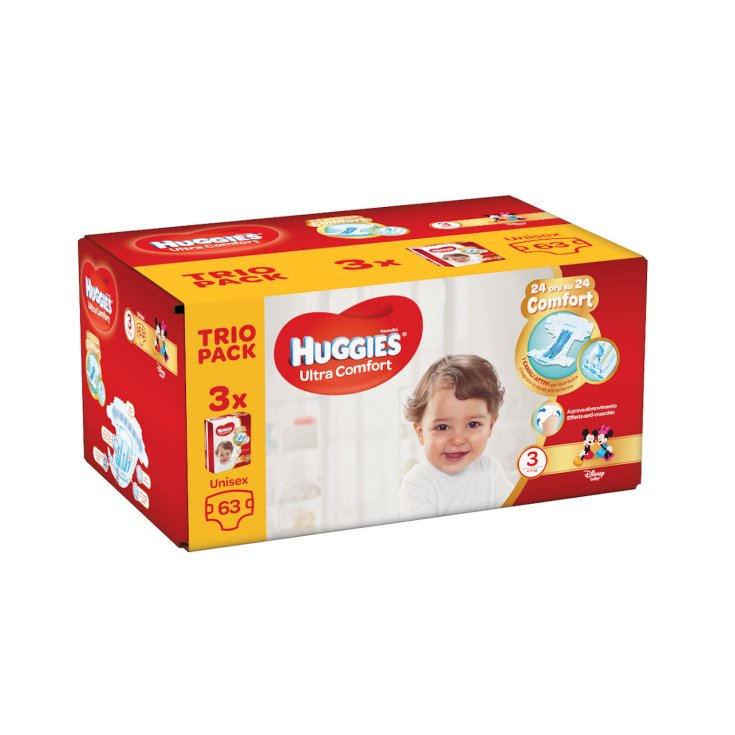 HUGGIES ULTRA COMODIDAD TRI3 63P