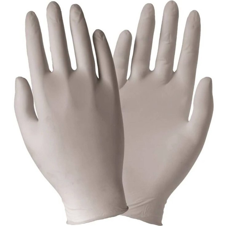 GUANTES LATEX CON POLV L 100UNDS