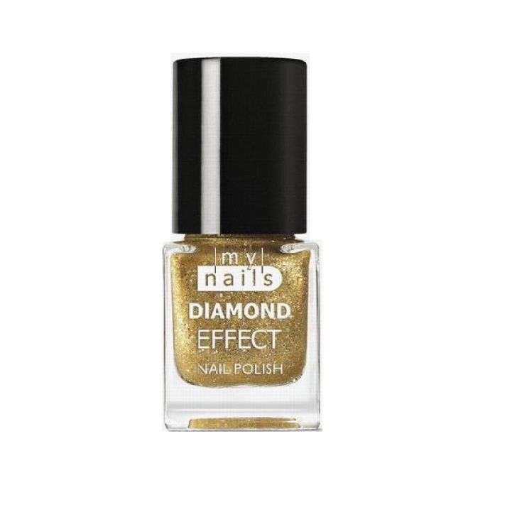 MIS UÑAS EFECTO DIAMANTE 01 DORADO