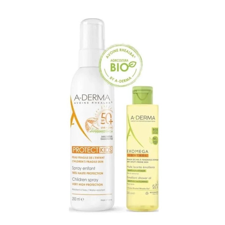 Protect Kids SPF50+ Spray + Exomega Control A-Derma