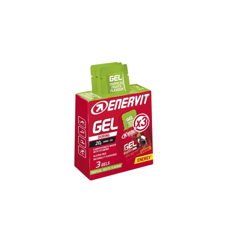 Enervit Sport Gel Energético Frutas Tropicales 3x25ml