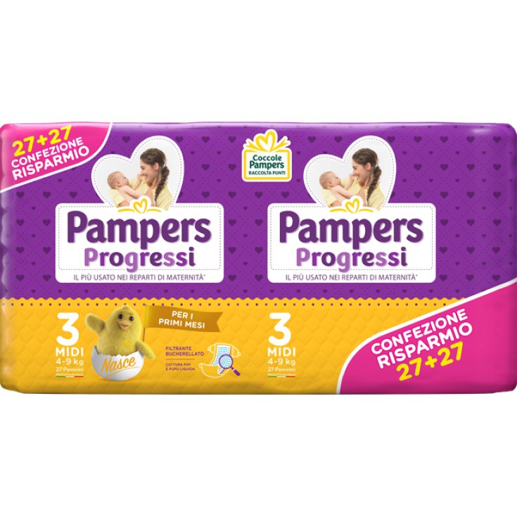 PAMPERS PROG MIDI PAC DPP 54UNDS