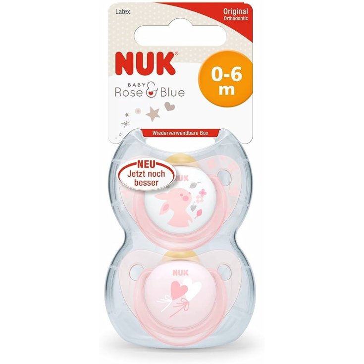 NUK SUCCH R&B LECHE ROSA 0-6M