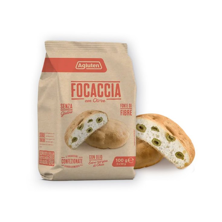 AGLUTEN FOCACCIA ACEITUNAS 100G