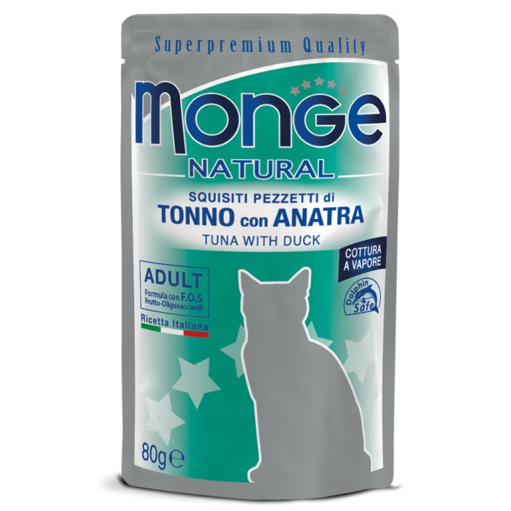 MONGE ATUN/PATO BOLSAS 80G