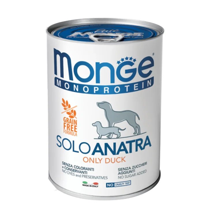 MONGE SINGLE PROT 100% PATO 400G