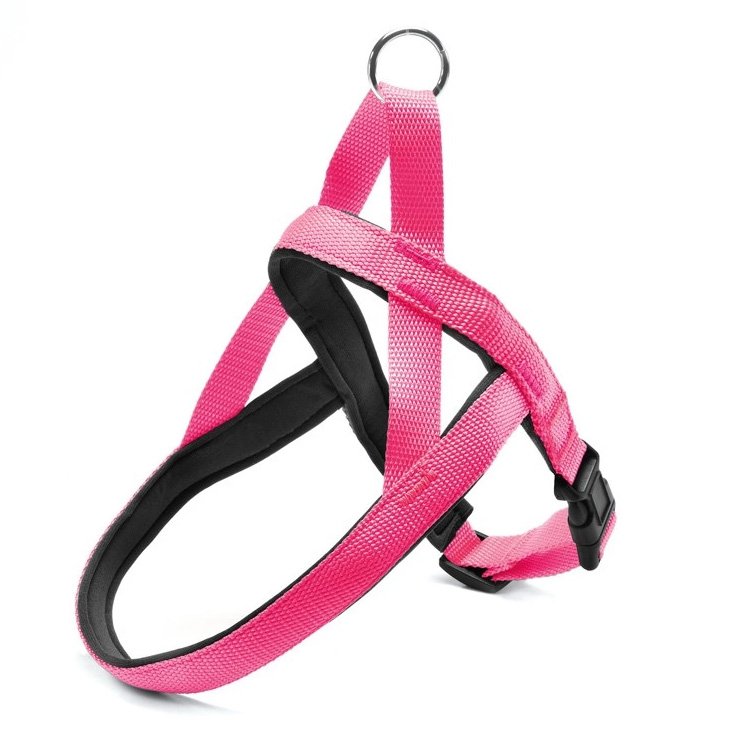ARNÉS RECORD DE NYLON CON NEOPRENO ROSA
