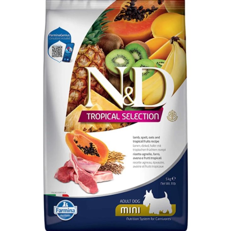ANUNCIO DE CORDERO TROPICAL DE PERRO N&D. MINI 1,5 KG