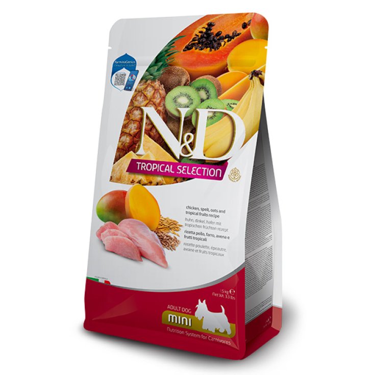 ANUNCIO DE POLLO TROPICAL PARA PERROS N&D. MINI 5 KG