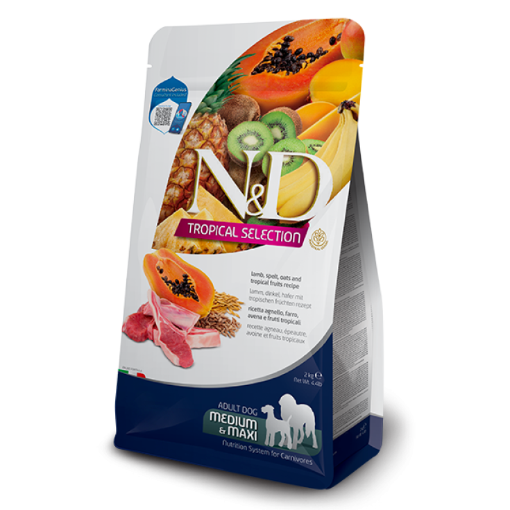 ANUNCIO DE CORDERO TROPICAL DE PERRO N&D. MEDIO/MÁXIMO 10 KG
