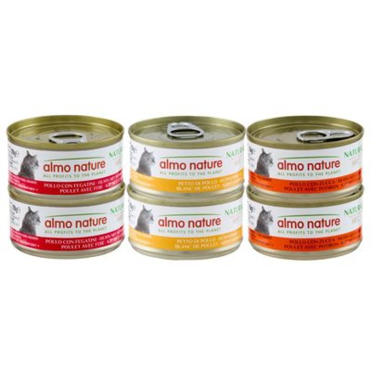 ALMO CAT NATURE MULTI 6X70 GR MIX POLLO