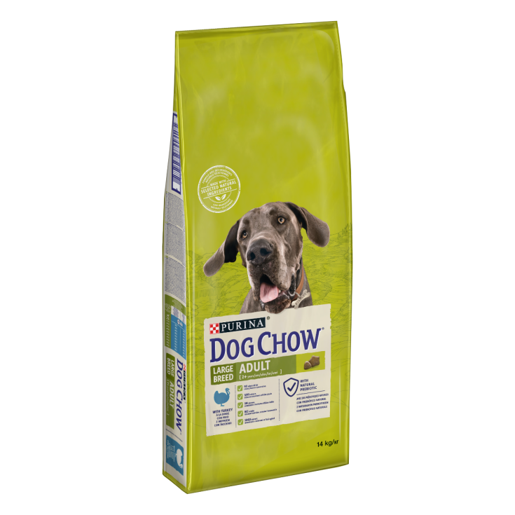 DOG CHOW PERRO ADULTO GRANDE PAVO 14 KG