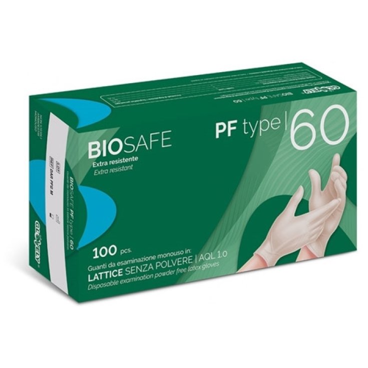 GUANTE BIOSAFE PF 60 LATT L