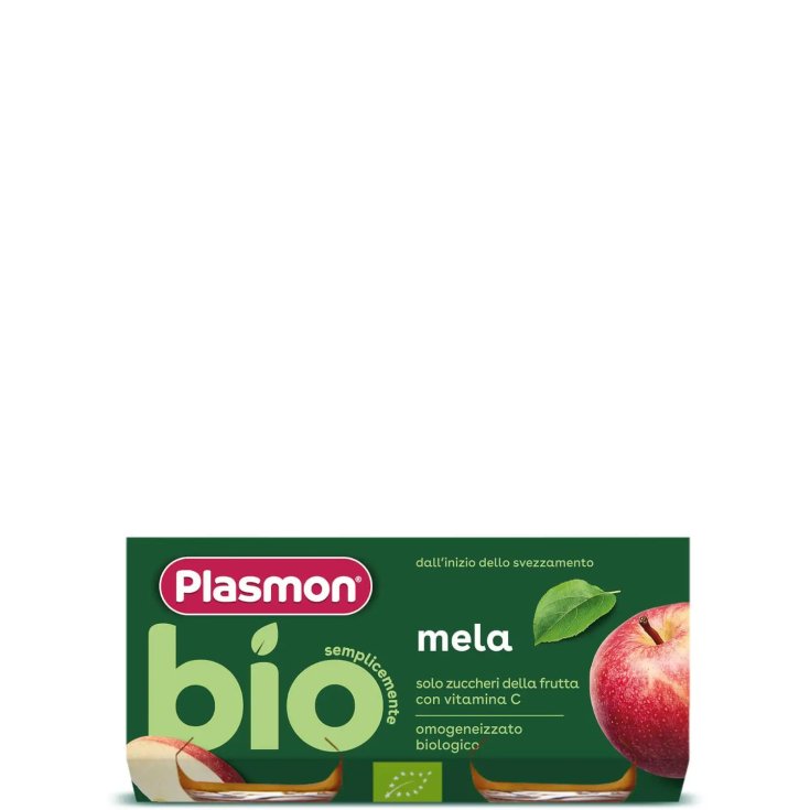 PLASMON OMOG MANZANA ORGÁNICA 2X80G