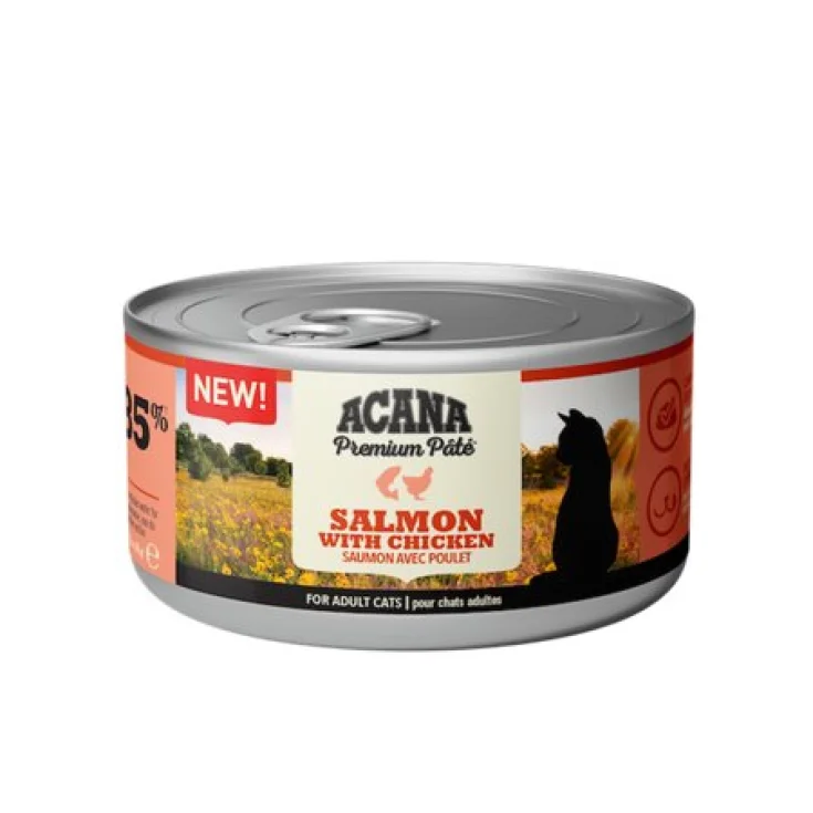 ACANA SALMO HÚMEDO DE GATO Y PATÉ DE POLLO
