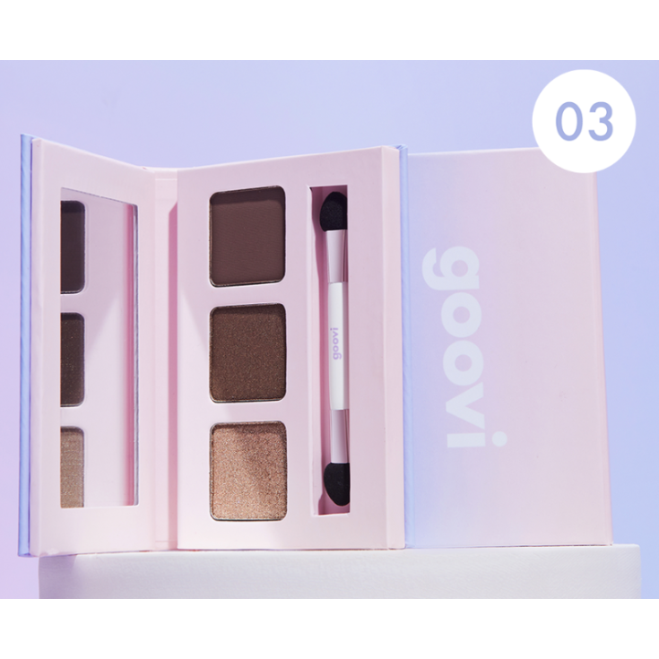 PALETA DE SOMBRAS DE OJOS GOOVI 3 03