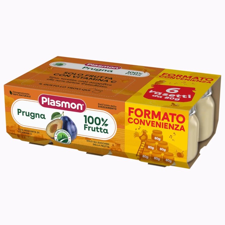 PLASMON OMOG CIRUELA 6X80G