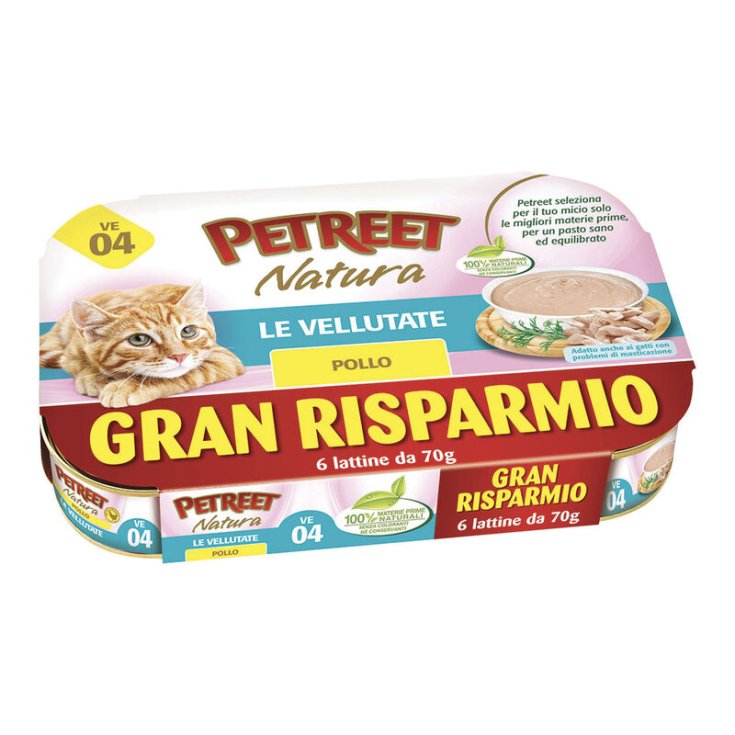 Petreet Natura Cremas De Pollo 6x70g