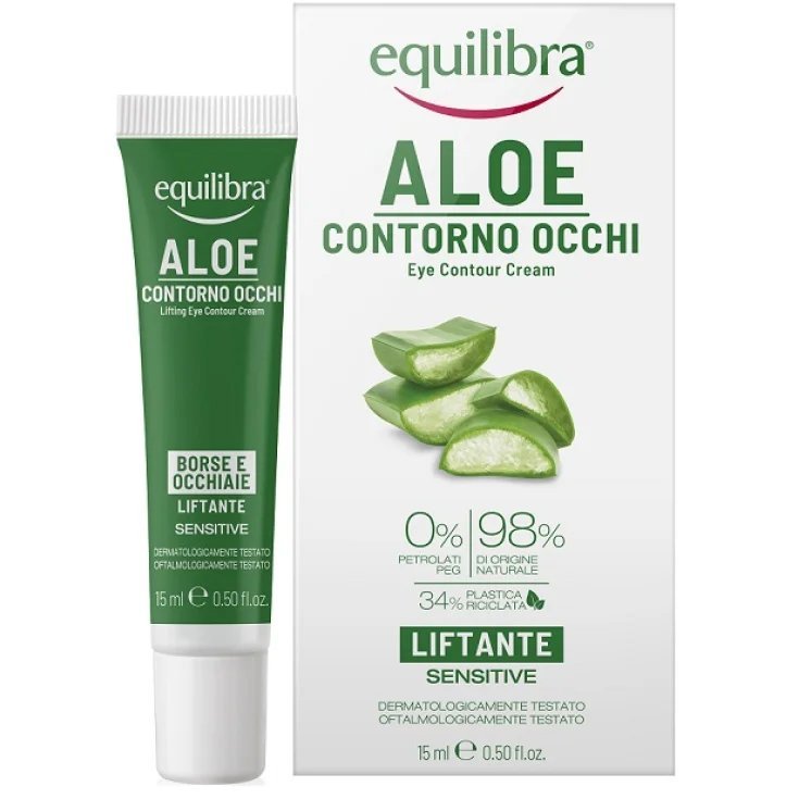 EQUILIBRA EL ROSTRO DE ALOE CON LOS OJOS