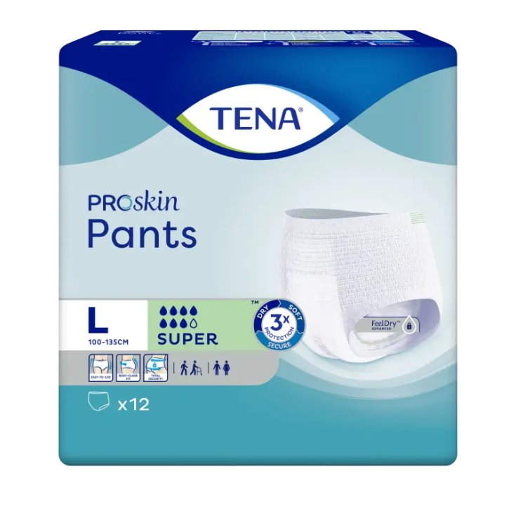 TENA PANTS SUPER L 12PZ