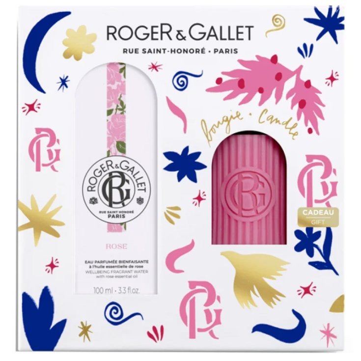 R&G SET NATALE ROSE 100ML+CAND