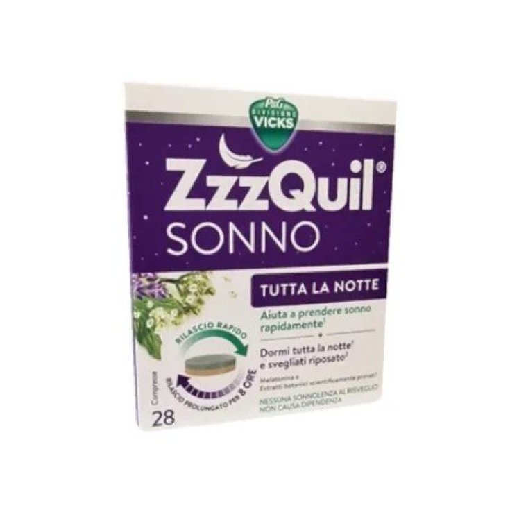 VICKS Zzzquil Sonno Tutta la Notte 28 Compresse