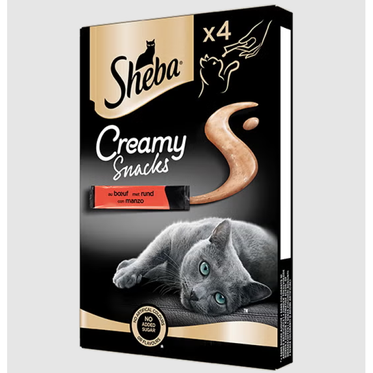 SHEBA CREAMY SNACKS MAN 12G 4P