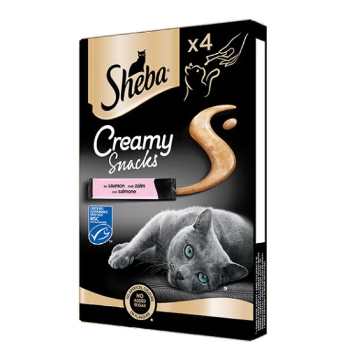 SHEBA CREAMY SNACKS SALM 12G 4
