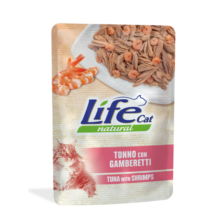 LIFECAT TONNO GAMBERETTI 70G