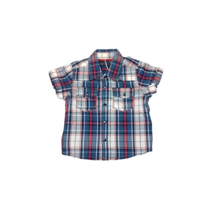 Camicia bimbo bambino Losan quadri blu 2