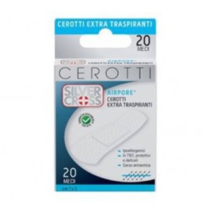 AirPore Cerotti Extra Traspiranti SilverCross 20 Pezzi